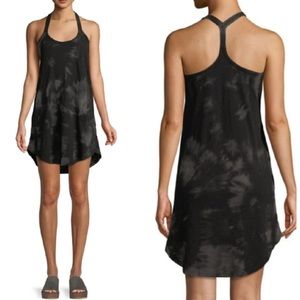 ATM Black Tie-Dye Lightweight Cotton Swim Cover Up w/ Pockets | NWT Size M